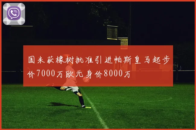 国米获橡树批准引进帕斯皇马起步价7000万欧元身价8000万